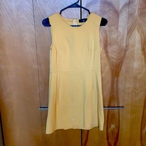 NWOT Yellow Charlie Moss mini dress size M